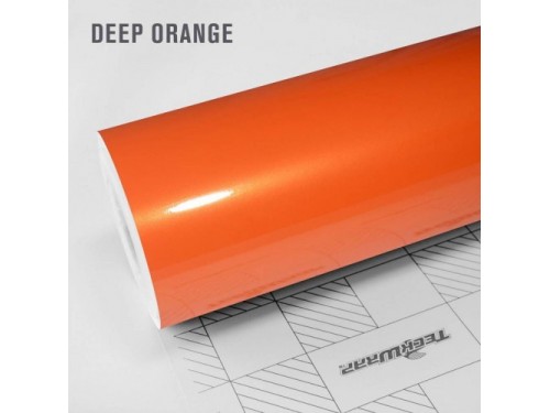 Deep Orange lesklá metalická fólia  -  RB19